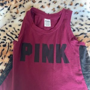 V.S PINK maroon tank 🤍